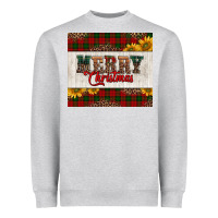 Heather Grey merry Christmas sunflowers Heavyweight Sweatshirt - Jasminsmagicworld