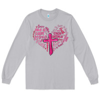 Moon Dust jesus is love heart cross valentines day Long Sleeve Tee - MaliasSmallBusiness