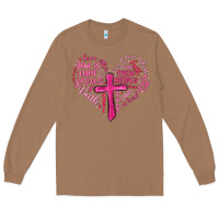 Toasted Coconut jesus is love heart cross valentines day Long Sleeve Tee - MaliasSmallBusiness