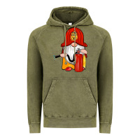 Vintage Olive firefighter gnomes Vintage Hoodie - Artiststas