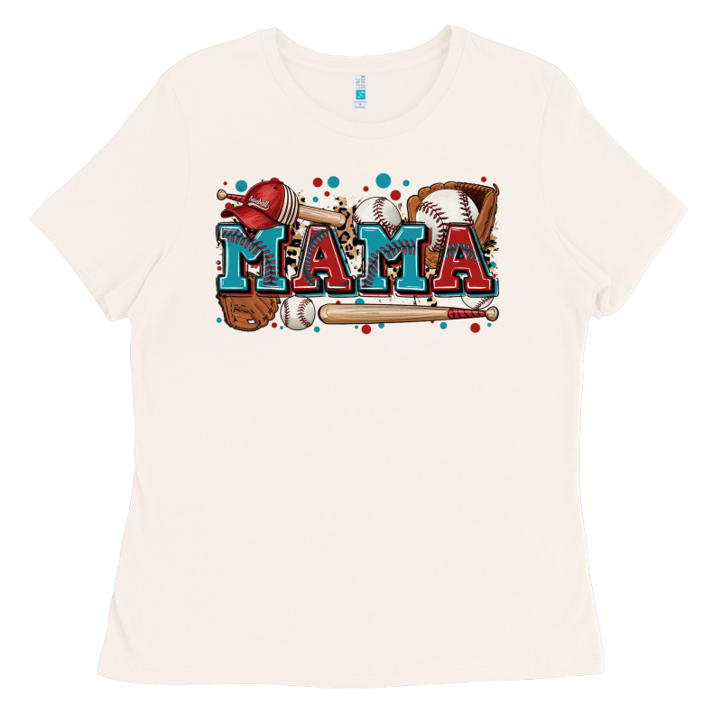 Mama Baseball Ladies Tee by Zillion Design Studio | Teevron