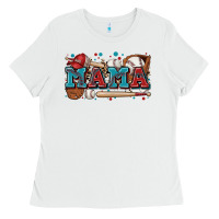 White mama baseball Ladies Tee - Zillion Design Studio