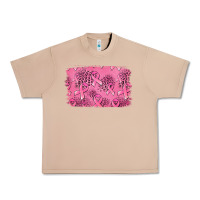 Burro Distressed breast cancer background Urban Heavy Tee - Jasminsmagicworld