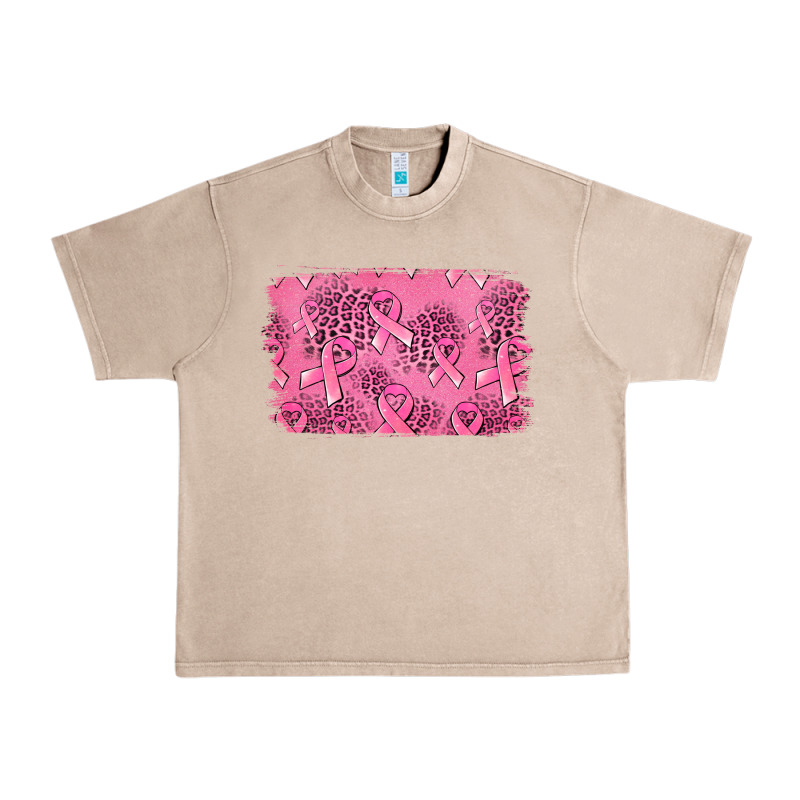 Distressed Breast Cancer Background Urban Heavy Tee by Jasminsmagicworld | Teevron