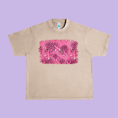 Distressed Breast Cancer Background Urban Heavy Tee Designed By Jasminsmagicworld