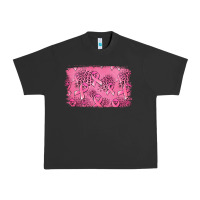 Pigment Black Distressed breast cancer background Urban Heavy Tee - Jasminsmagicworld
