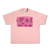 Salmon Distressed breast cancer background Urban Heavy Tee - Jasminsmagicworld