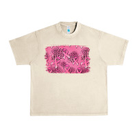 Sandshell Distressed breast cancer background Urban Heavy Tee - Jasminsmagicworld