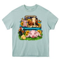 Arona farm truck animals Heavy Core Tee - Zillion Design Studio