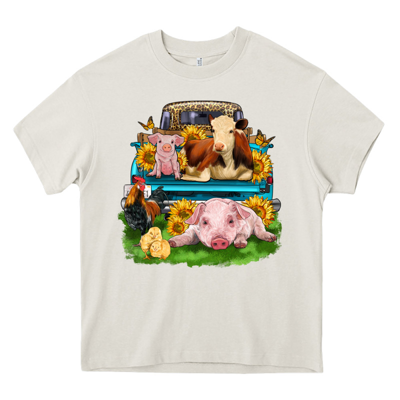 Farm Truck Animals Heavy Core Tee by Zillion Design Studio | Teevron