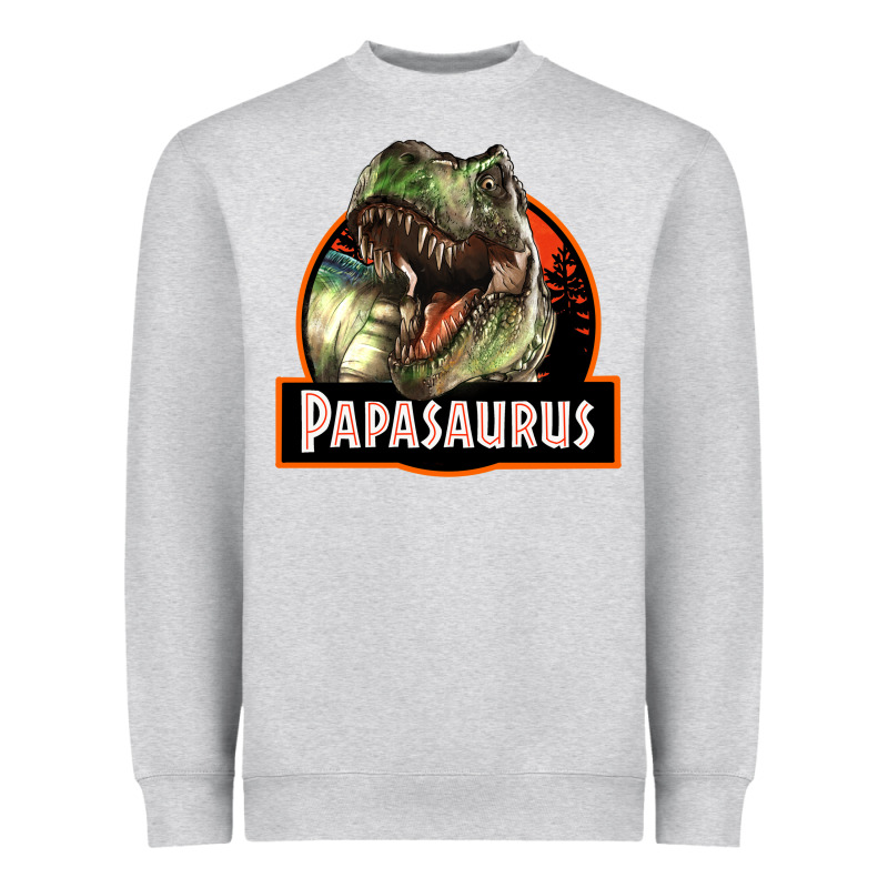 Western Papasaurus Papa Dinosaur Heavyweight Sweatshirt by LillyAllenDesigns | Teevron