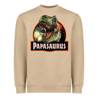 Mushroom Western Papasaurus Papa Dinosaur Heavyweight Sweatshirt - LillyAllenDesigns