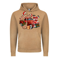Vintage Camel christmas tree cake with farm track and santa ado Vintage Hoodie - AdoDesignShop