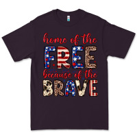 Plum Home of the free because of the brave Premium Tee - Neo Western