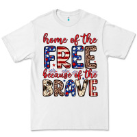 White Home of the free because of the brave Premium Tee - Neo Western
