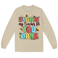 Mushroom buggin my teacher for 100 days Long Sleeve Tee - MaliasSmallBusiness