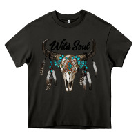 Asphalt wild soul boho skull Heavy Core Tee - RanaPortraitStore
