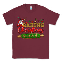 Burgundy Baking Christmas cheer Classic Tee - NancyCooperArtShop