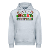 Heather Grey merry christmas Urban Hoodie - OliviaCreatesArt