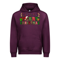 Mauve Wine merry christmas Urban Hoodie - OliviaCreatesArt