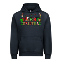 Navy merry christmas Urban Hoodie - OliviaCreatesArt