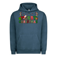 Pigment Midnight Navy merry christmas Urban Hoodie - OliviaCreatesArt