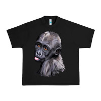 Black Baby Gorilla Head Urban Heavy Tee - LillyAllenDesigns