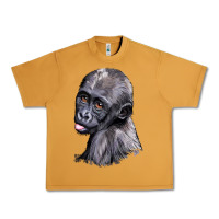 Peanut Butter Baby Gorilla Head Urban Heavy Tee - LillyAllenDesigns