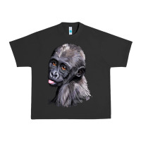 Pigment Black Baby Gorilla Head Urban Heavy Tee - LillyAllenDesigns