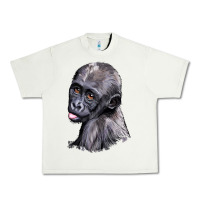 Pistachio Baby Gorilla Head Urban Heavy Tee - LillyAllenDesigns