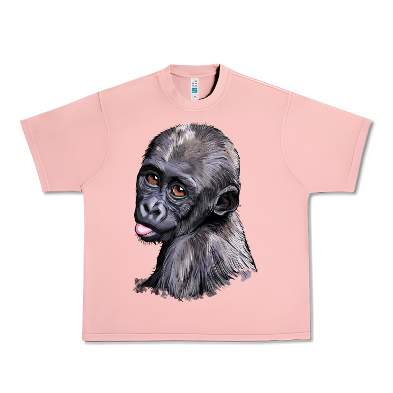 Baby Gorilla Head Urban Heavy Tee by LillyAllenDesigns | Teevron