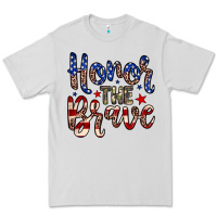 Dove Grey Honor the brave Premium Tee - Neo Western