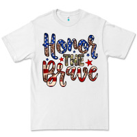White Honor the brave Premium Tee - Neo Western