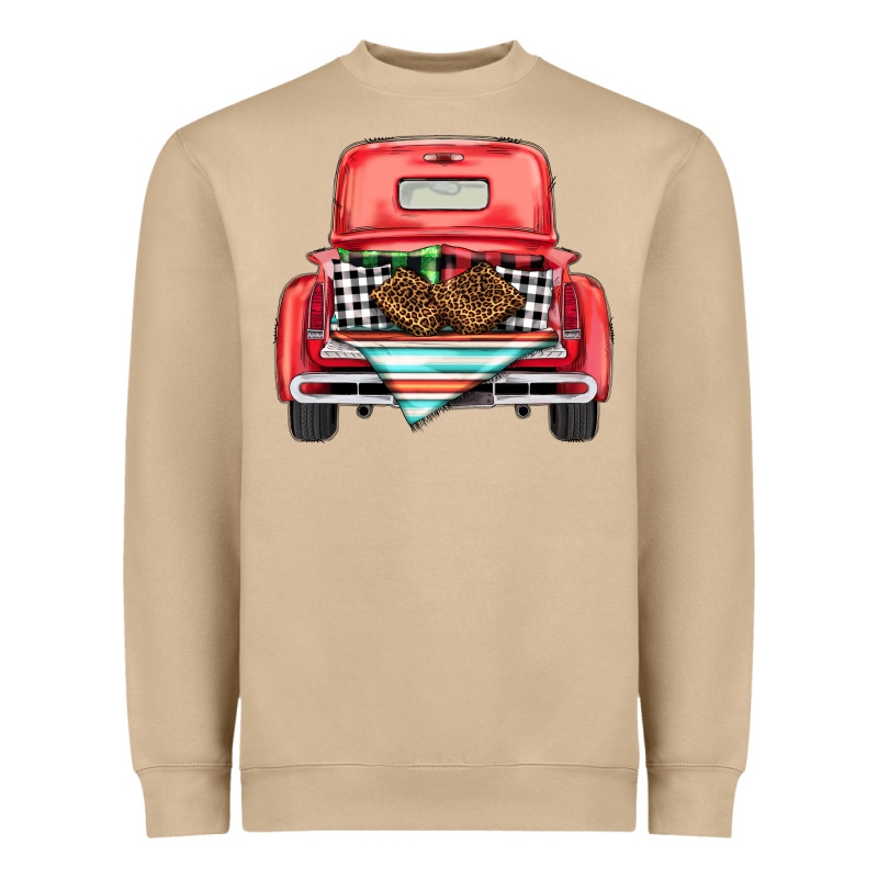 Christmas Truck Heavyweight Sweatshirt by BarkalooDesign | Teevron