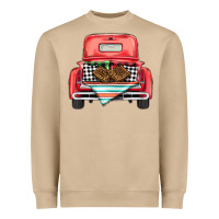 Mushroom Christmas truck Heavyweight Sweatshirt - BarkalooDesign