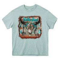 Arona wild soul boho skull with background Heavy Core Tee - RanaPortraitStore