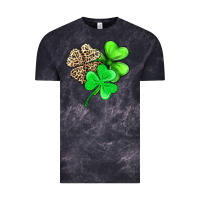 Cloud Black three clover Vintage Tee - AdoDesignShop