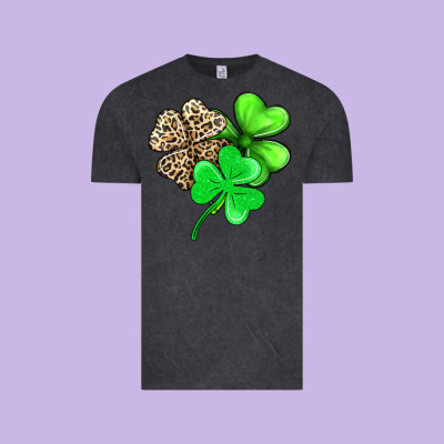Three Clover Vintage Tee Designed By Adodesignshop