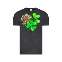 Vintage Black three clover Vintage Tee - AdoDesignShop