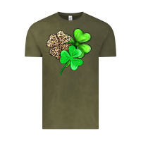 Vintage Olive three clover Vintage Tee - AdoDesignShop