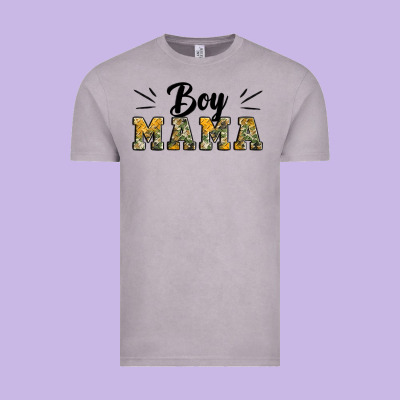 Boy Mama Camouflage Pattern Mother's Day Vintage Tee Designed By Artiststas