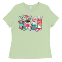 Matcha nurse coffee cups Ladies Tee - texasbilliewilder