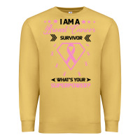Antique Gold I am a Breast Cancer Survivor What is Your Superpower Premium Sweatshirt - Bettercallsaul