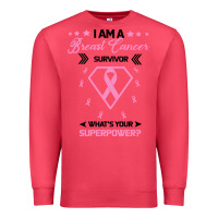 Cardinal I am a Breast Cancer Survivor What is Your Superpower Premium Sweatshirt - Bettercallsaul