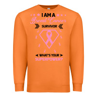 Carrot I am a Breast Cancer Survivor What is Your Superpower Premium Sweatshirt - Bettercallsaul