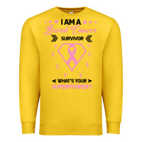 Lemon I am a Breast Cancer Survivor What is Your Superpower Premium Sweatshirt - Bettercallsaul