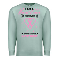 Seafoam I am a Breast Cancer Survivor What is Your Superpower Premium Sweatshirt - Bettercallsaul