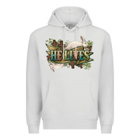 Dove Grey He lives Easter Premium Hoodie - NancyCooperArtShop