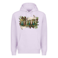 Lilac He lives Easter Premium Hoodie - NancyCooperArtShop