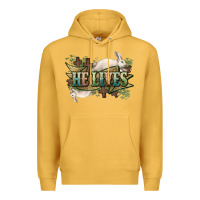 Mustard He lives Easter Premium Hoodie - NancyCooperArtShop